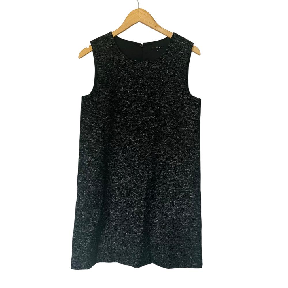 Theory Wool Blend Tweed Sleeveless A Line Dress Size 10